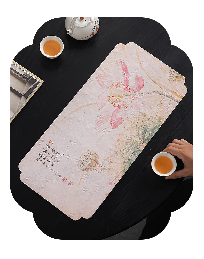 New Chinese Style  Waterproof Tea Mat