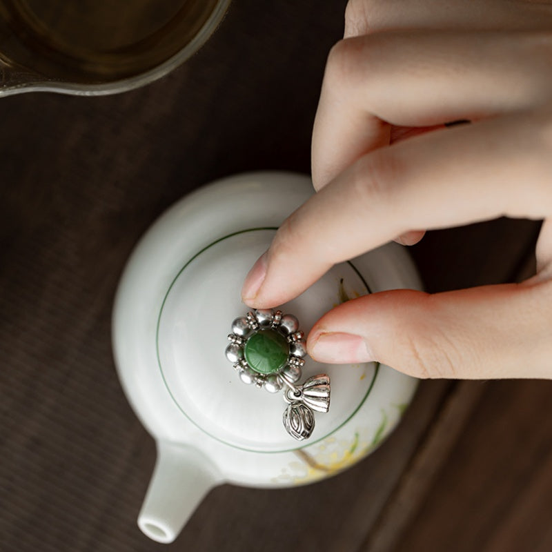 Beautifully Hand-Woven Tea Pot And Teacup Pendant Cords From Dehua (all 10)