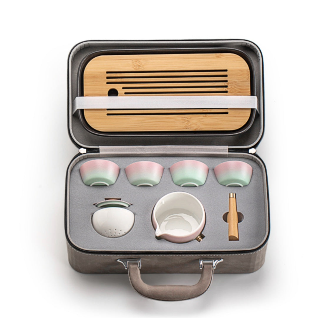 Rotating Auto-Brew Teapot(For Tea Balls) - Premium Ceramic Gongfu Tea Maker with 360° Swivel Base