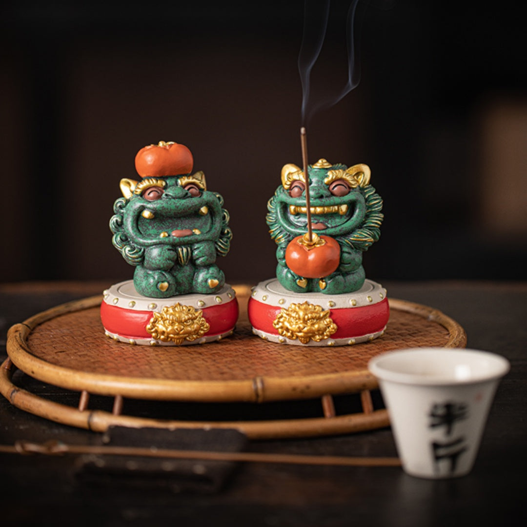 "Double Happiness"Premium Auspicious Desktop Sculpture