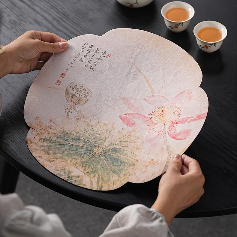 New Chinese Style  Waterproof Tea Mat