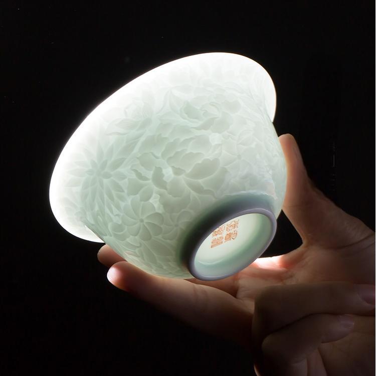 Exquisite Flower Lidded Tea Gaiwan