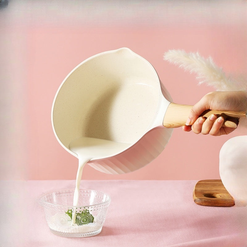 Pink Color Changing Non Stick Saucepan Set