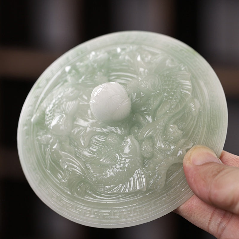 Neo Chinese Style Fish in Abundance Resin Ashtray