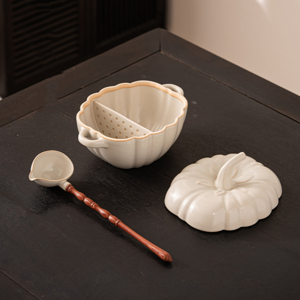 Traditional Ceramic Tea Brewing Set - Complete Electric Tea Stove Kit with Lid & Spoon