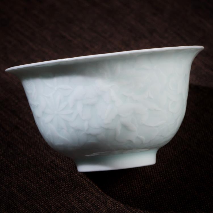 Exquisite Flower Lidded Tea Gaiwan