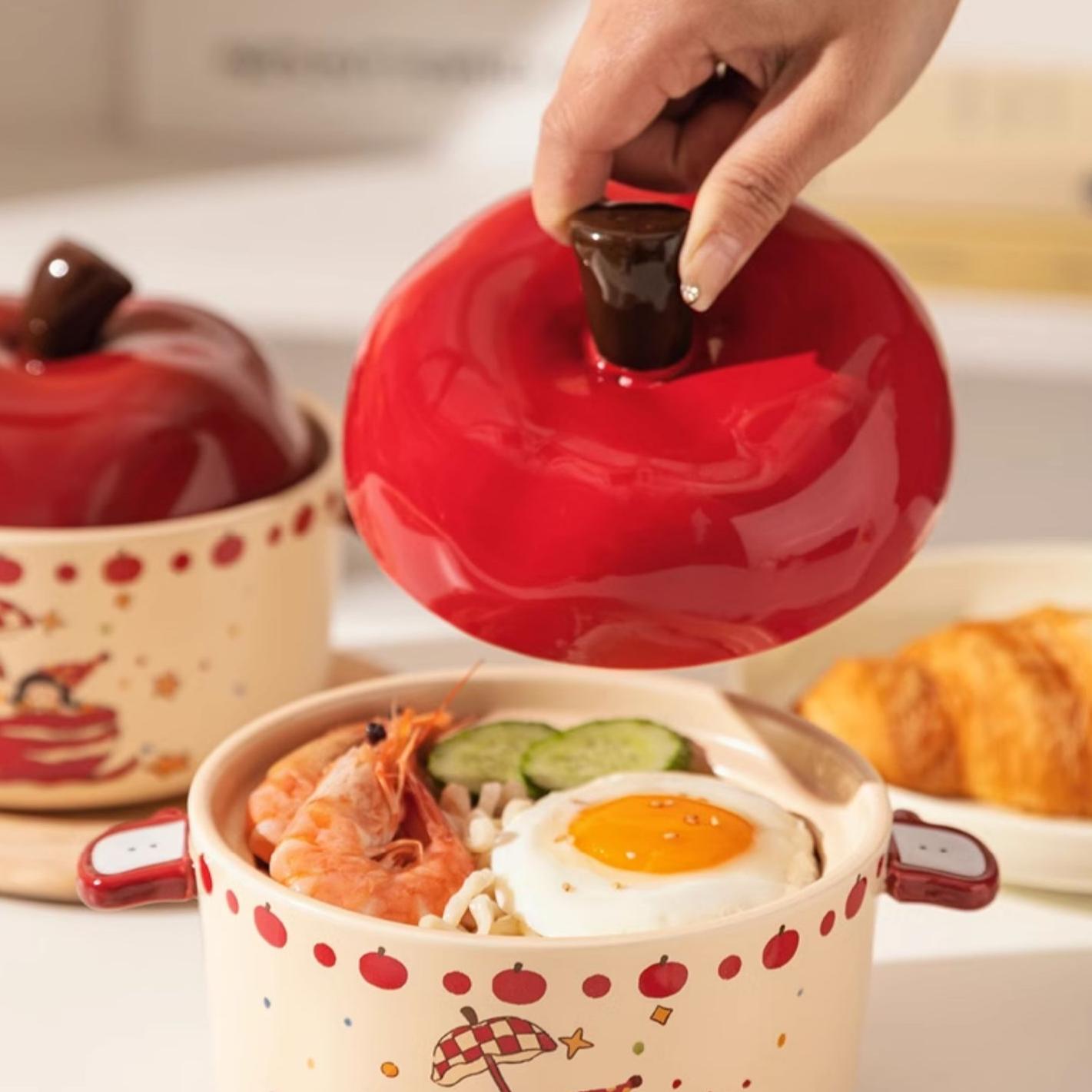 Apple Covered Instant Noodle Bowl