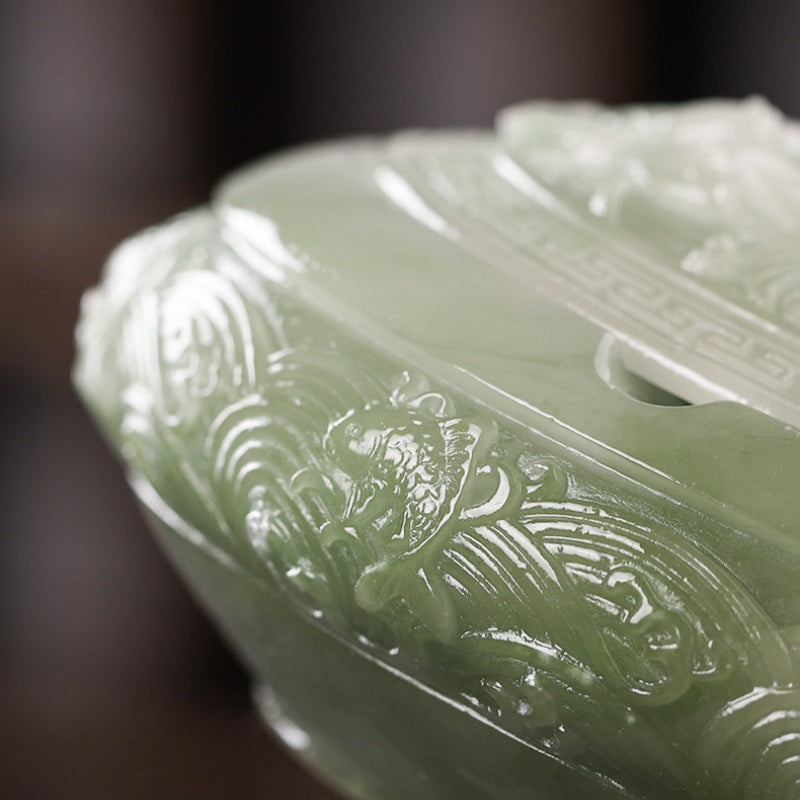 Neo Chinese Style Fish in Abundance Resin Ashtray