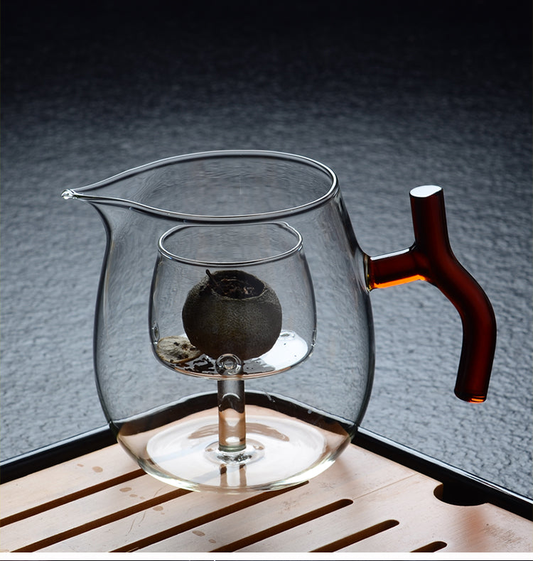 Tangerine Tea Ball Teapot