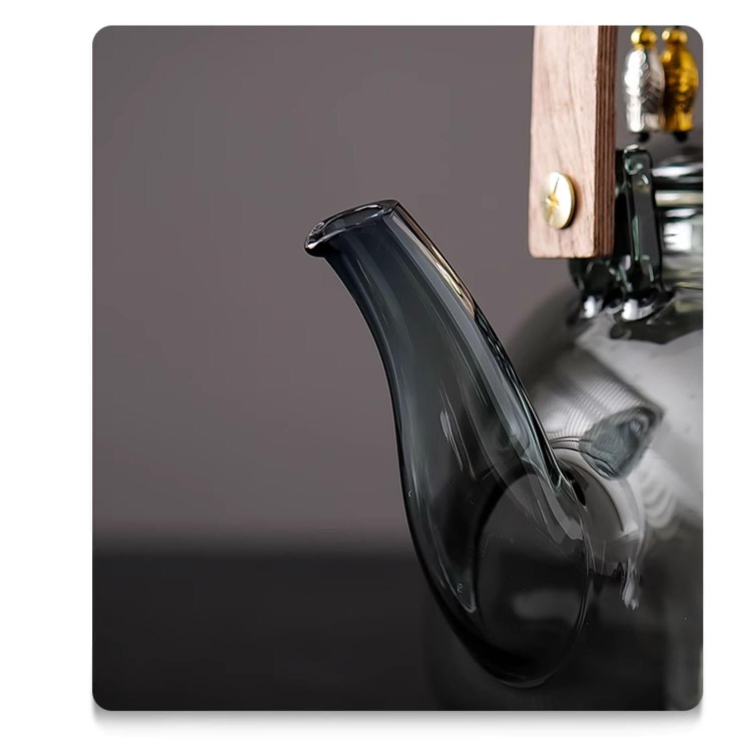 Everything Goes Well Glass Teapot with Electric Ceramic Stove Set