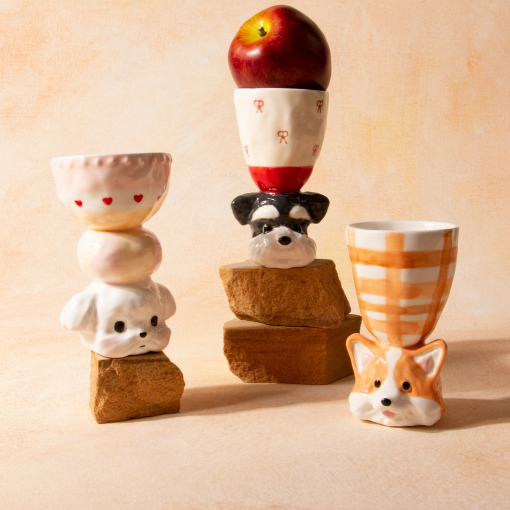 Limited Edition Handmade Cute Dog Ceramic Cup