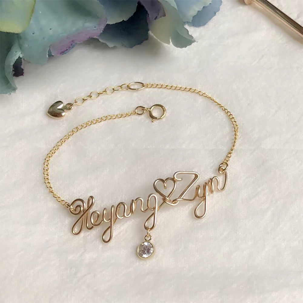 #171 Custom Wire Wrapped Name Bracelet