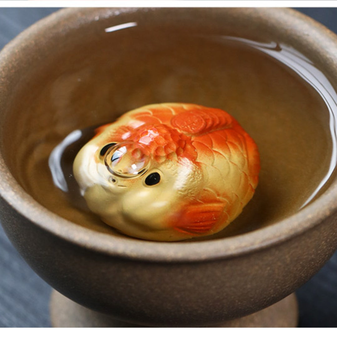 Yixing Zisha Tea Pet Fish Sculpture