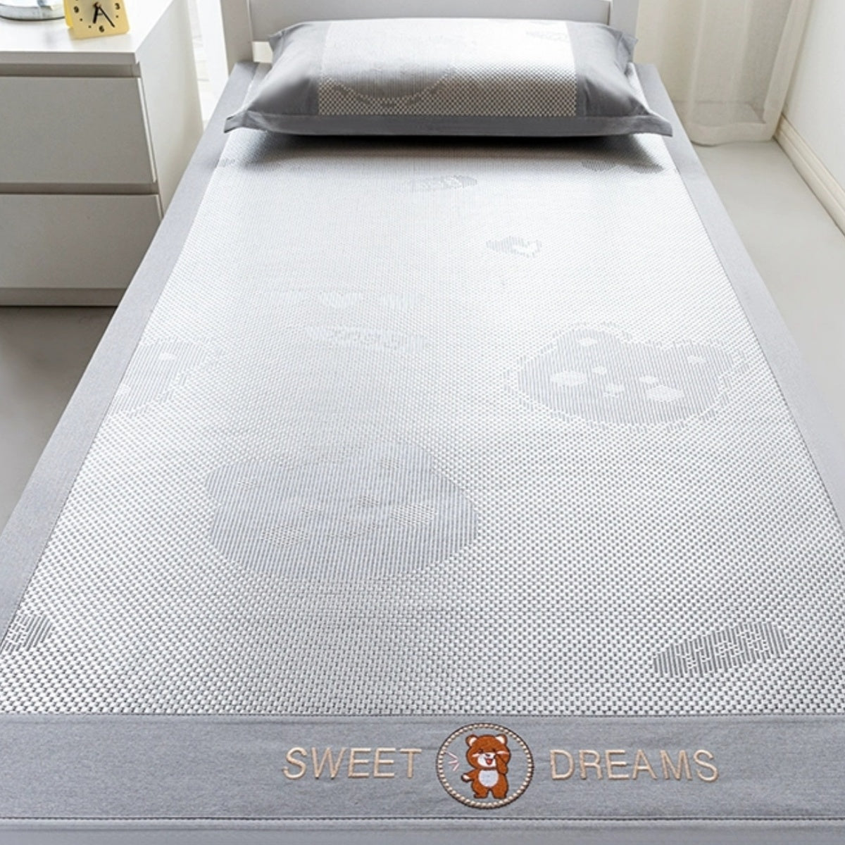 #C8 Summer Cool Kid Bed Sheet suit Ice Silk