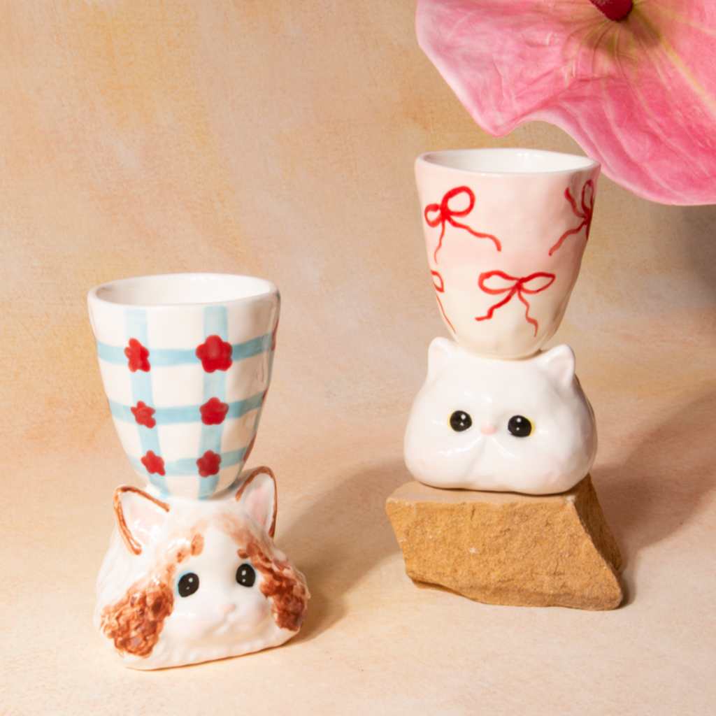 Limited Edition Handmade Cute Dog Ceramic Cup