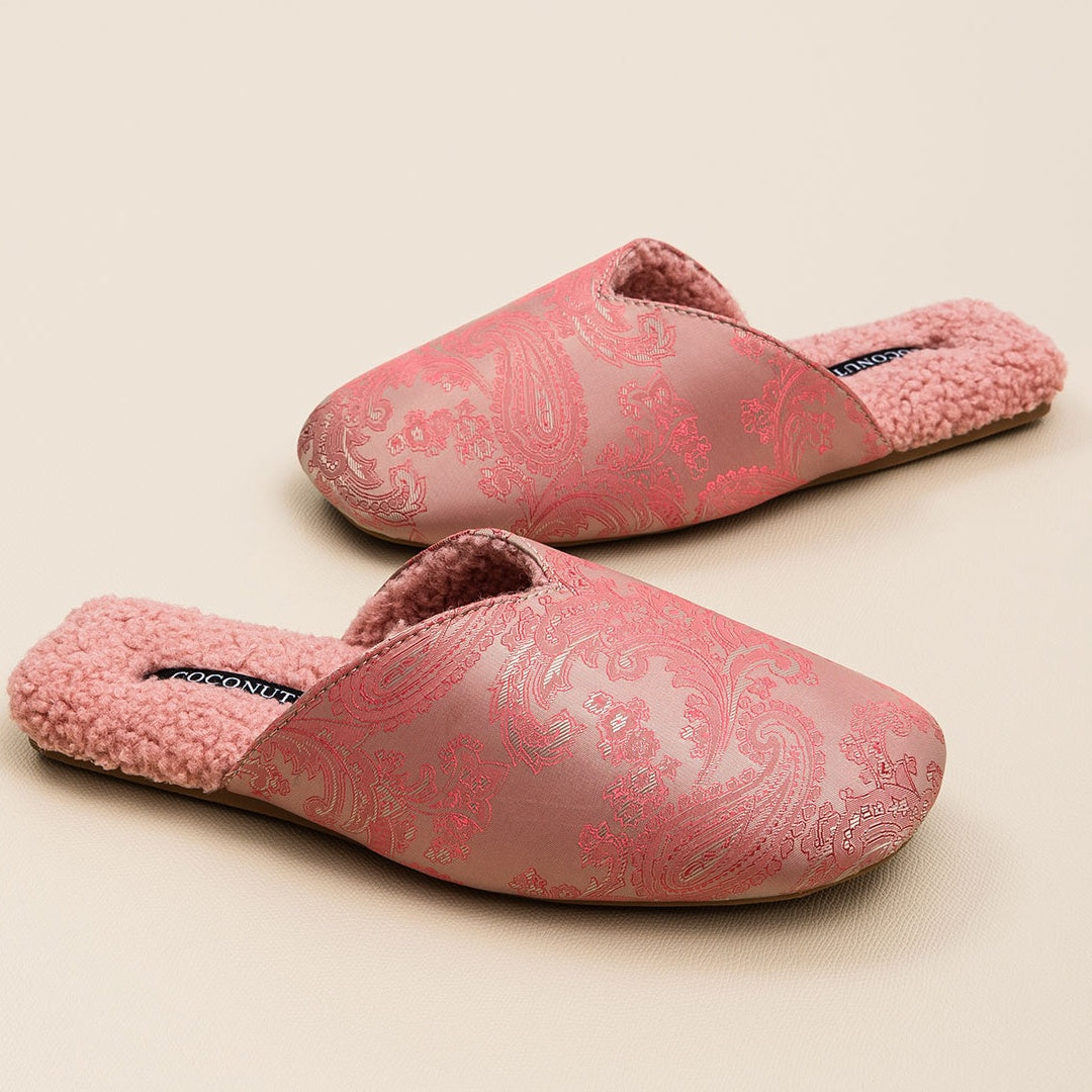 Luxury Velvet-Lined House Shoes with Camel Wool & Anti-Slip Sole