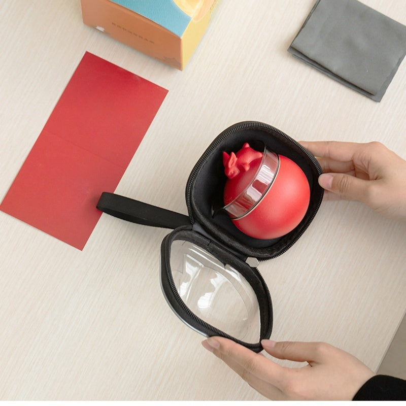 A beautifully crafted collection Ceramic Rabbit Travel Tea Set