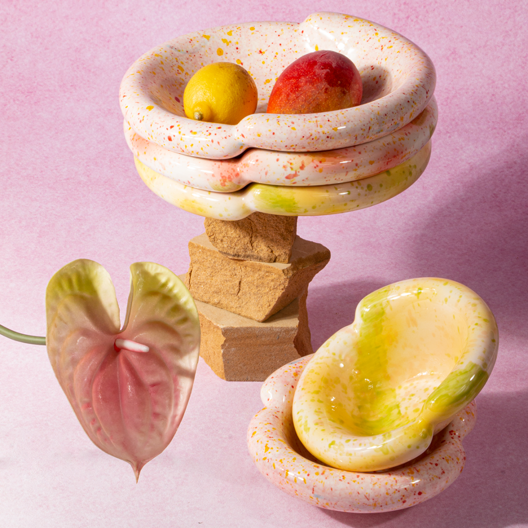 Handmade Korean-Style Ceramic Bowls & Plates - Under-Glaze Tableware