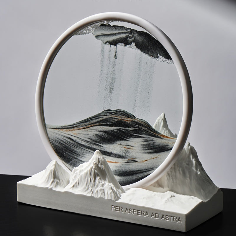 The Snow Mountain Sand Art Essential Oil Aromatherapy Decor