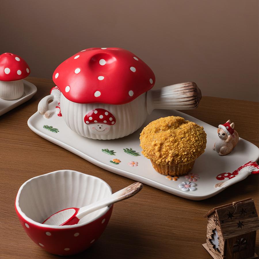 5Pcs Mushroom Bowl Set