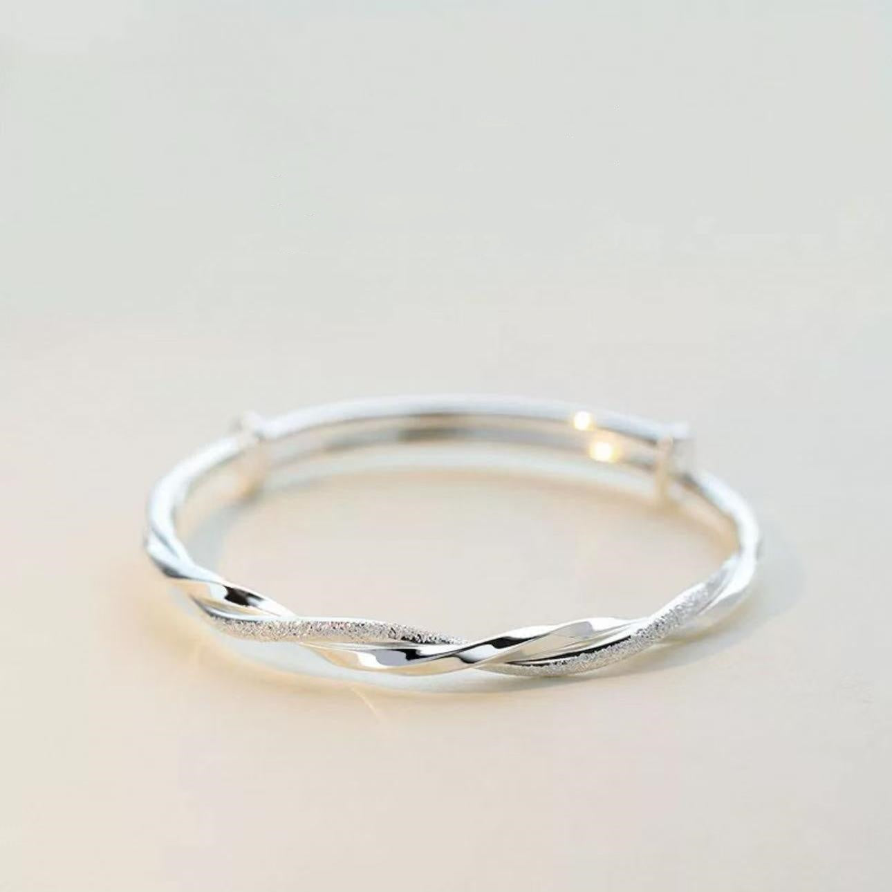 2025 Pure Silver Bracelet for Women - Solid S999 Sterling Silver