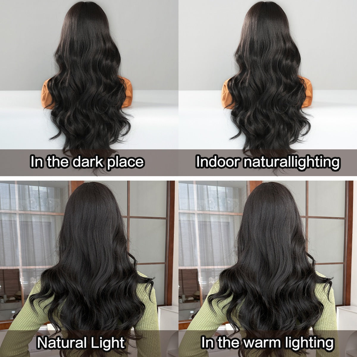Luxurious Natural Look  Comfortable Fit Long Wigs