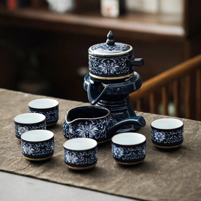 Imperial Cloisonné Gongfu Automatic Tea Set