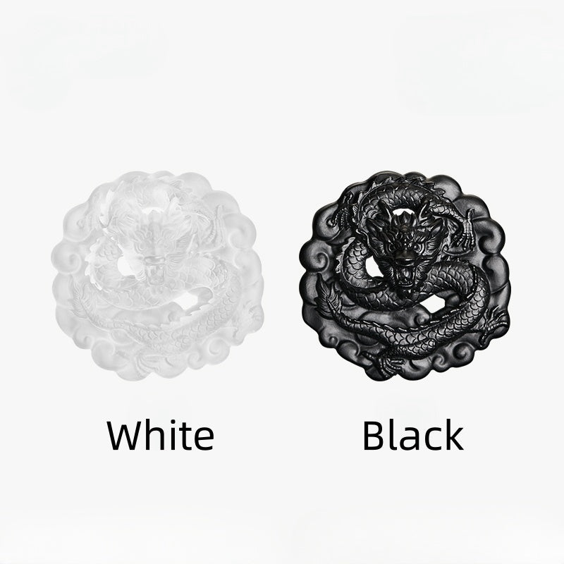 Elegance And Cultural Significance Chenlong Embossed Glass Paper Incense Holder Ornament