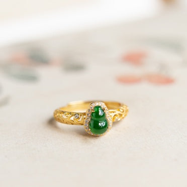 Natural Jadeite High-Ice Pure Ring