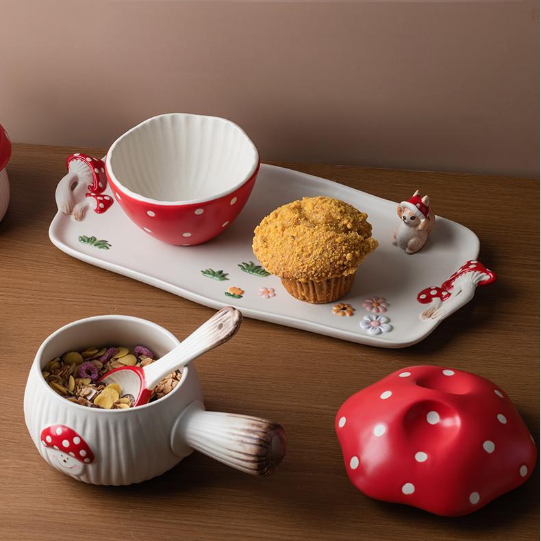 5Pcs Mushroom Bowl Set
