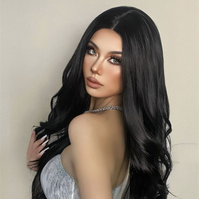Sleek and Stylish Black Long Wig