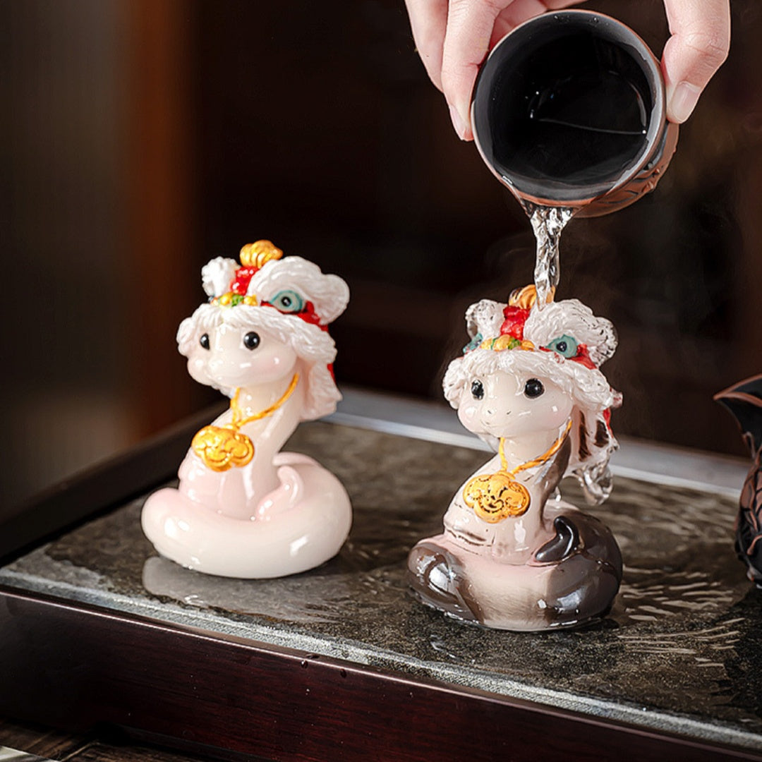 Color-Changing Lion Dance Snake Tea Pet
