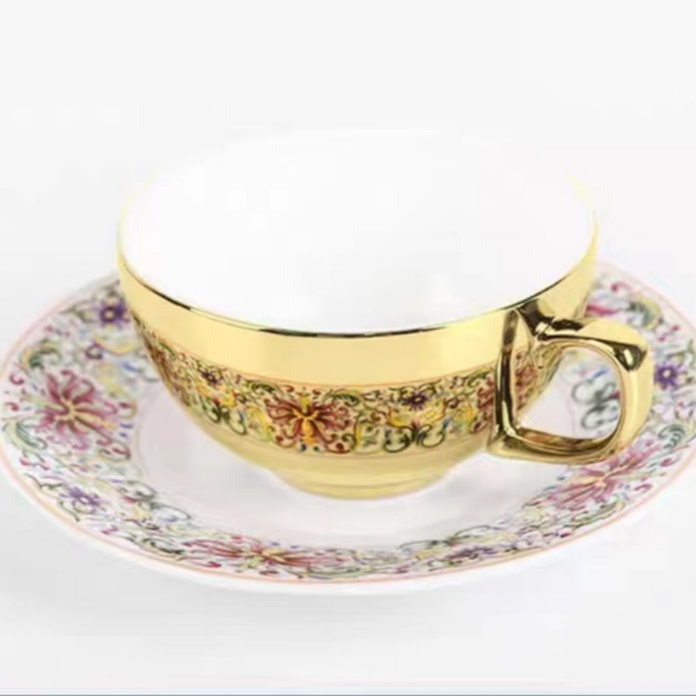 #158 Porcelain Tea Cup & Saucer Set Vintage Coffee Cup
