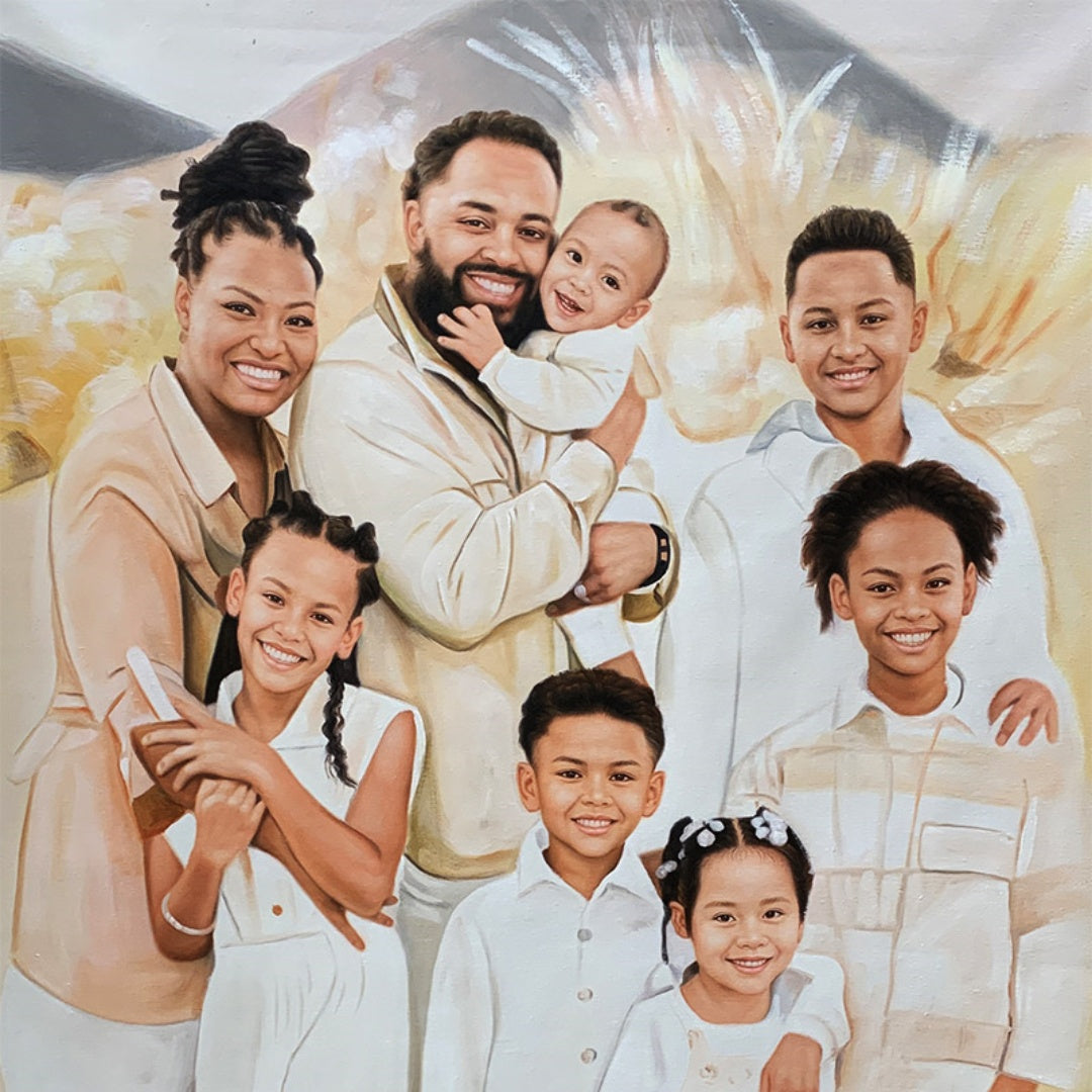 #070 Custom Handmade Portraits Painted From Your Photos