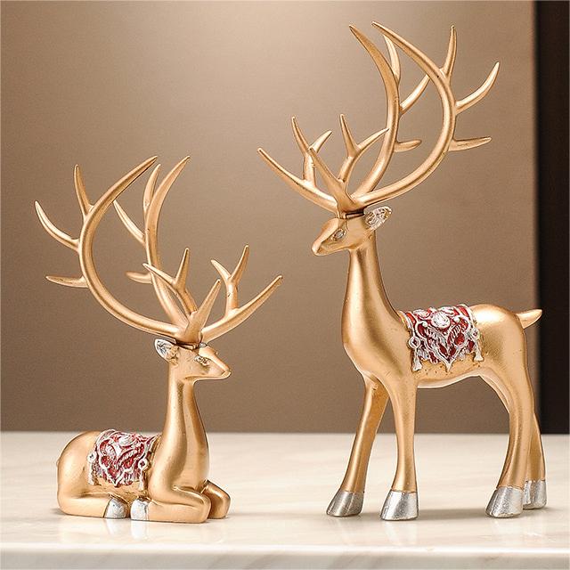 #162 Creative Deer Sculpture Hourglass