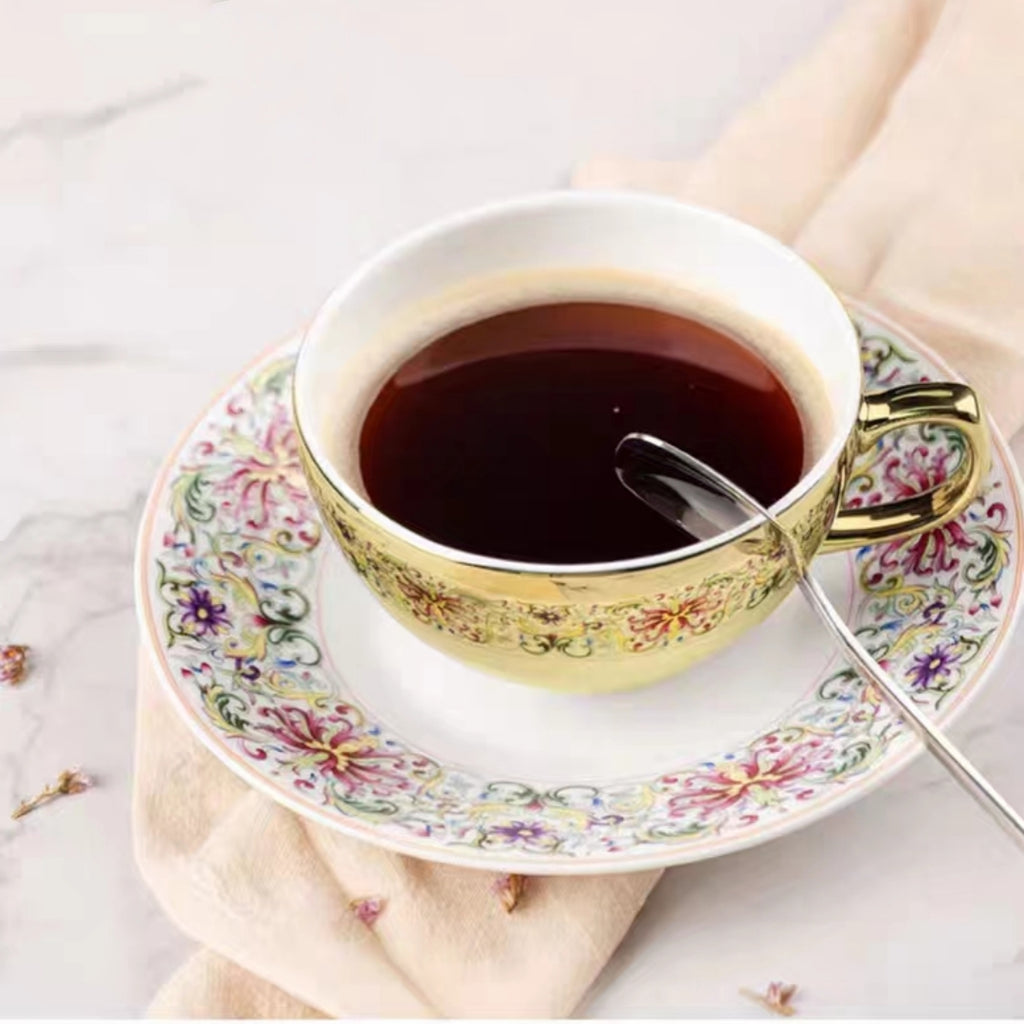 #158 Porcelain Tea Cup & Saucer Set Vintage Coffee Cup