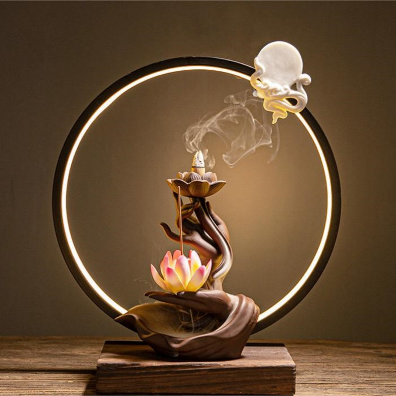 #168 Purple Sand Discharge Burner, Bergamot Style, Ceramic Ornaments