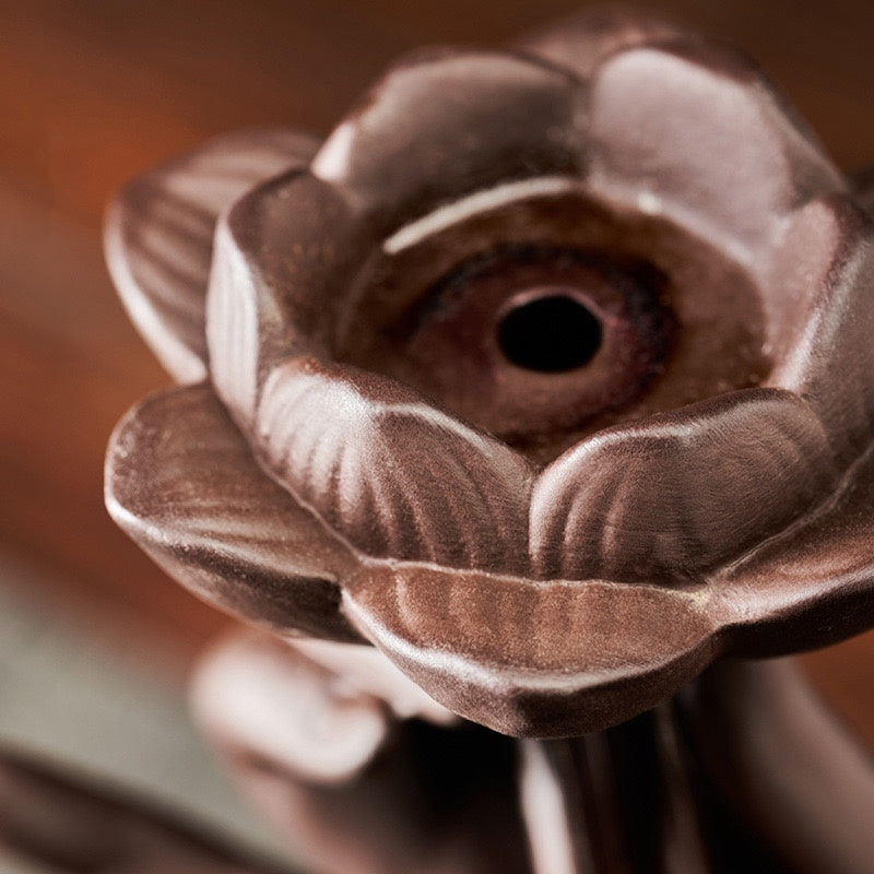 #168 Purple Sand Discharge Burner, Bergamot Style, Ceramic Ornaments