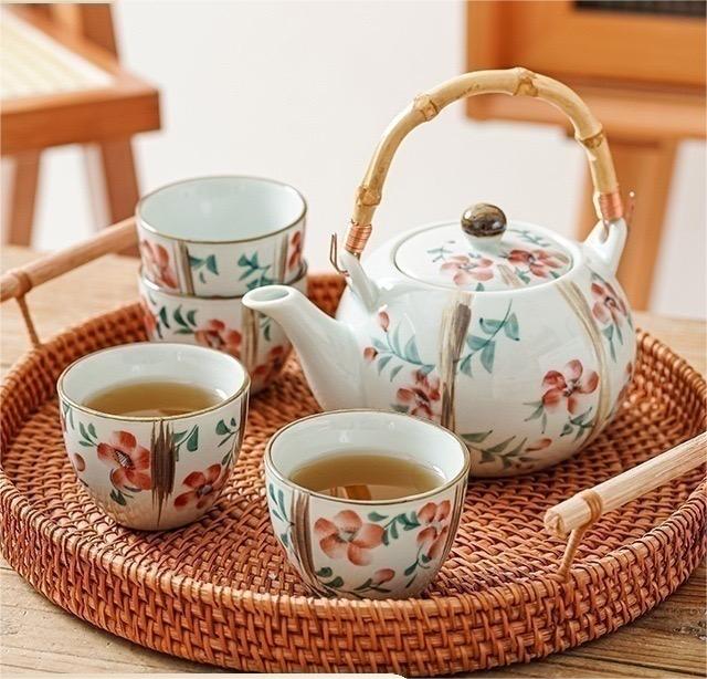 #159 Sakura Blossoms Porcelain Tea Pot