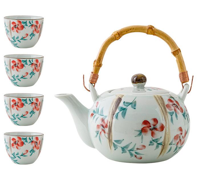 #159 Sakura Blossoms Porcelain Tea Pot