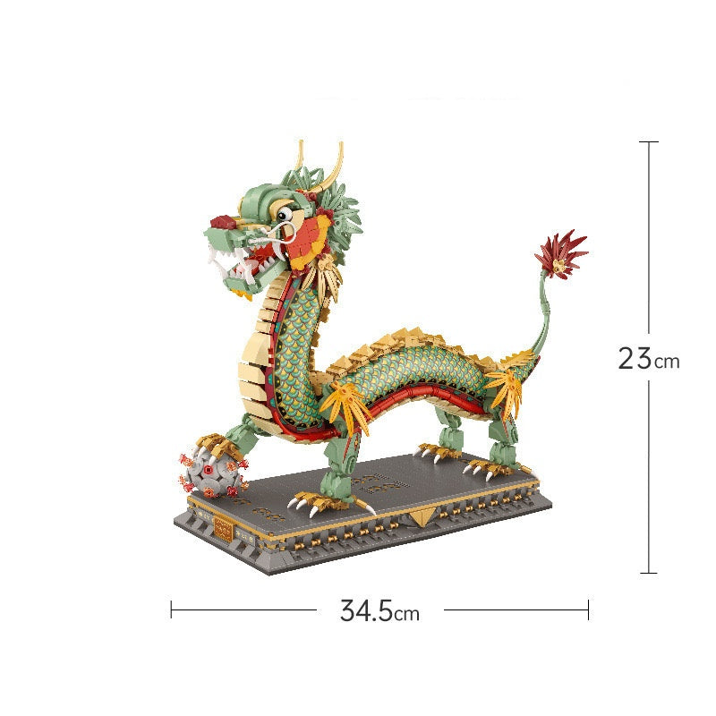 #187 Chinese Dragon Mascot Mini Building Blocks