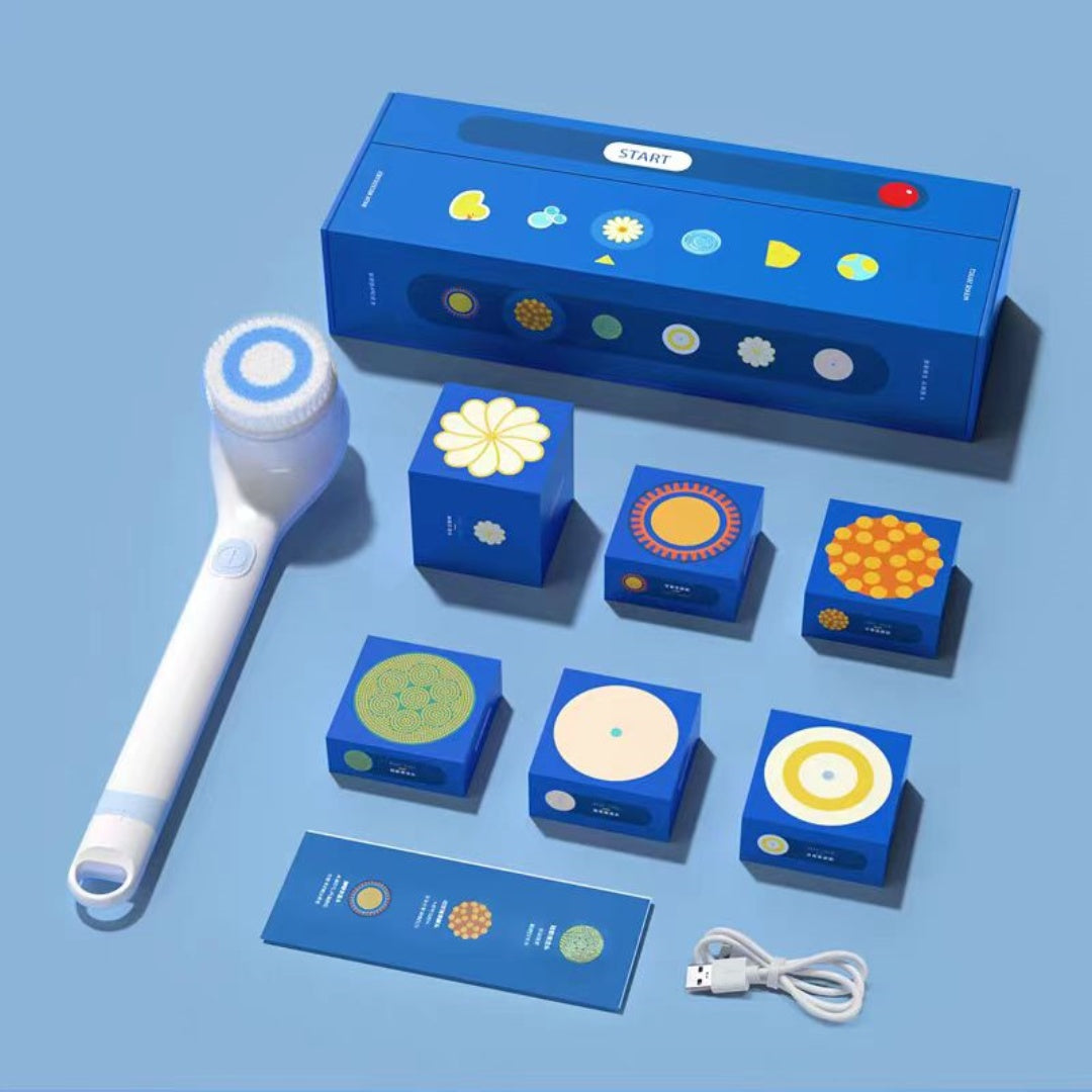 #354 Electric Body Brush Back Scrubber for Shower