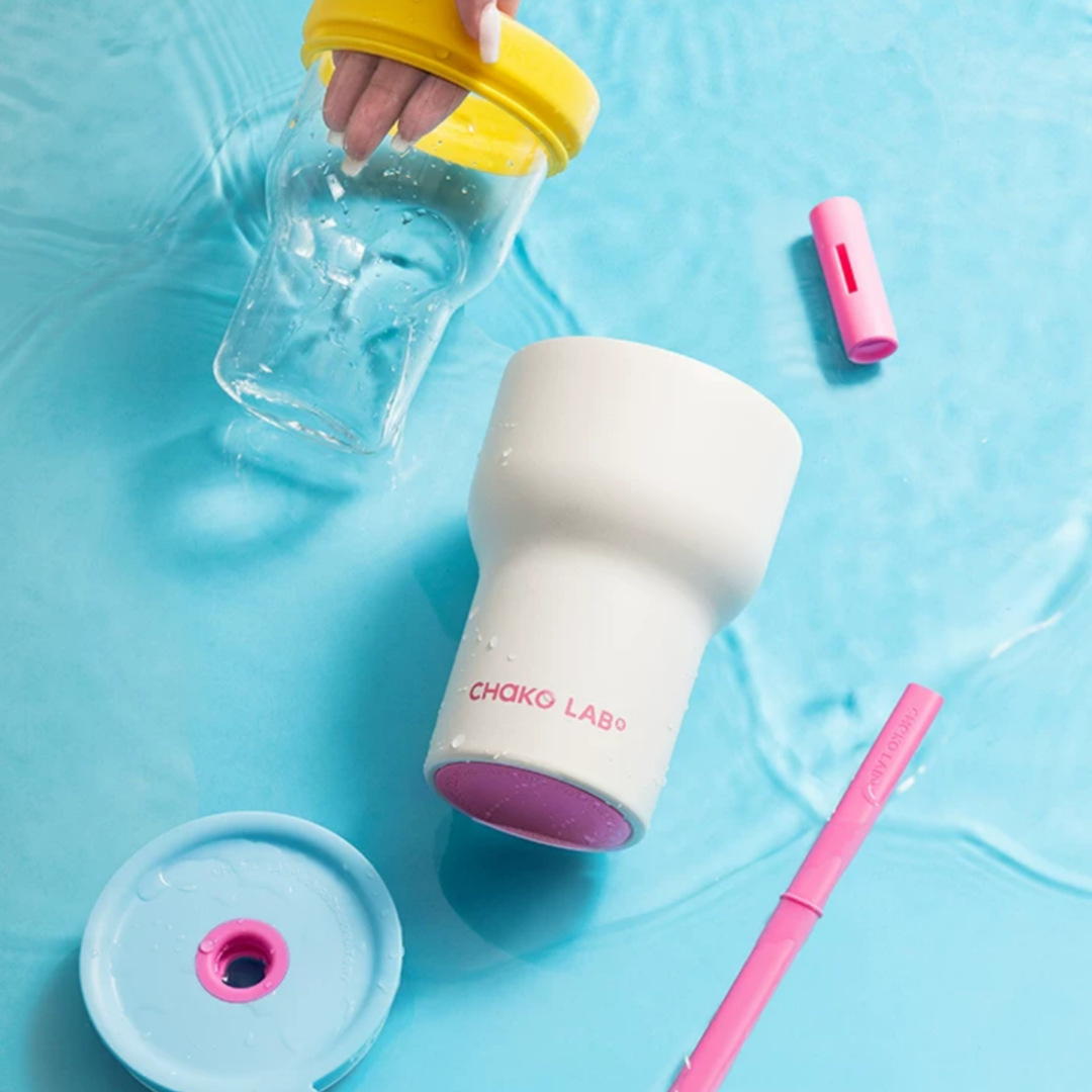 2 in 1 Dual-Enjoy Glass/316 Stainless Steel Tumbler – 570ml/600ml Insulated Coffee/Tea Cup