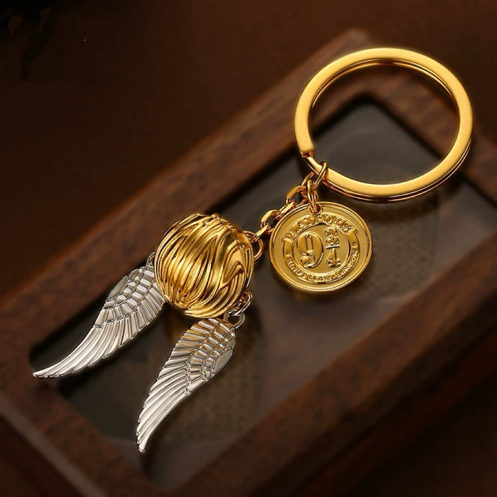 Harry Potter Golden Snitch Metal Keychain