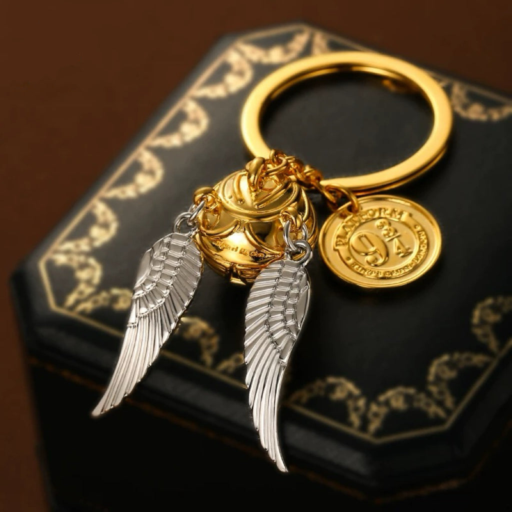 Harry Potter Golden Snitch Metal Keychain