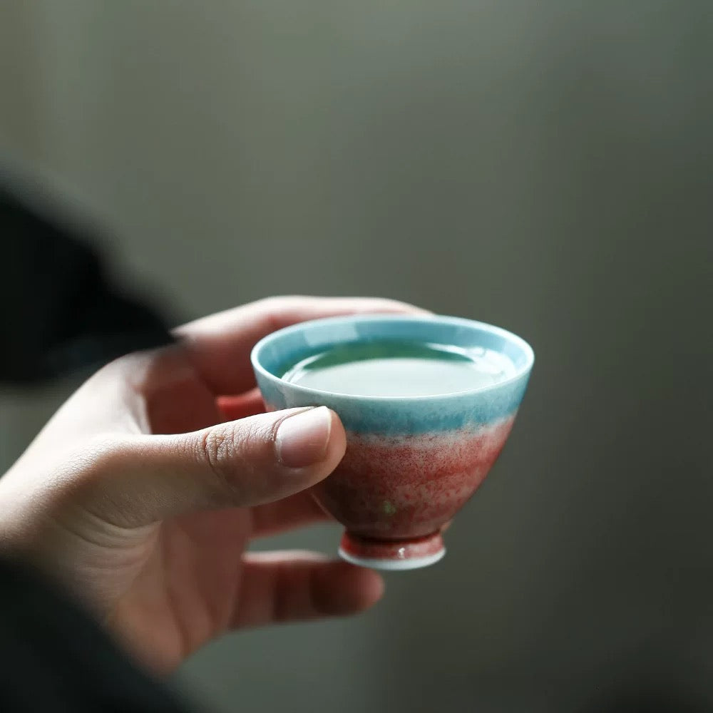 Jingdezhen Handmade Dunhuang Kiln-Changed Tea Cup for the Host 70ml