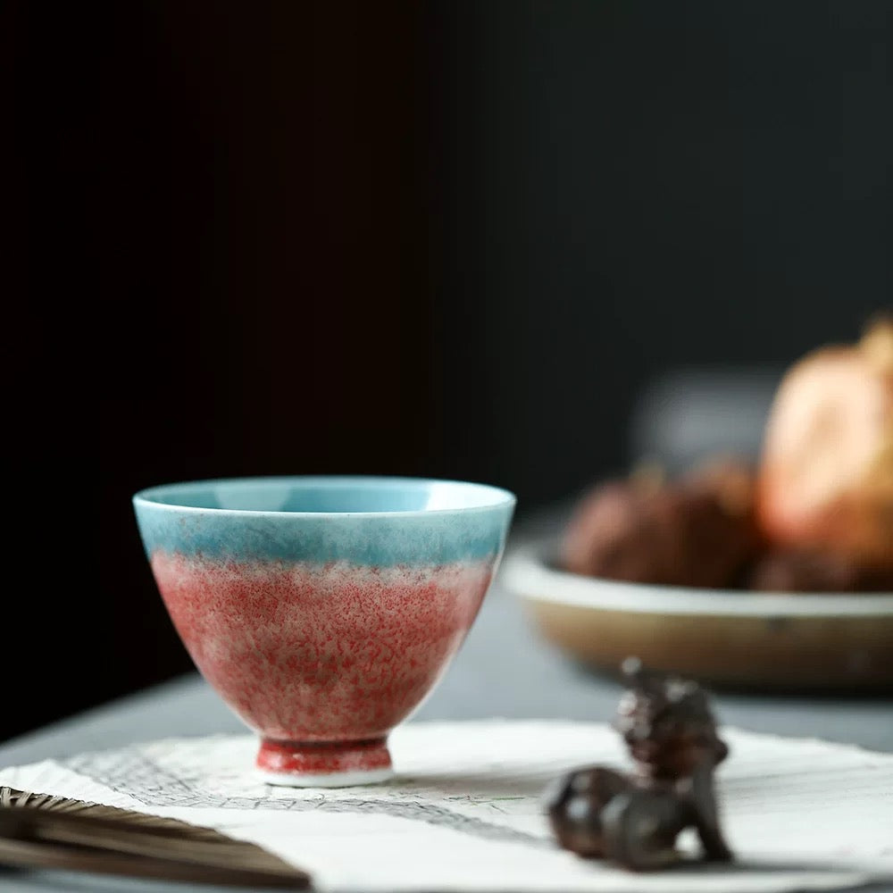 Jingdezhen Handmade Dunhuang Kiln-Changed Tea Cup for the Host 70ml
