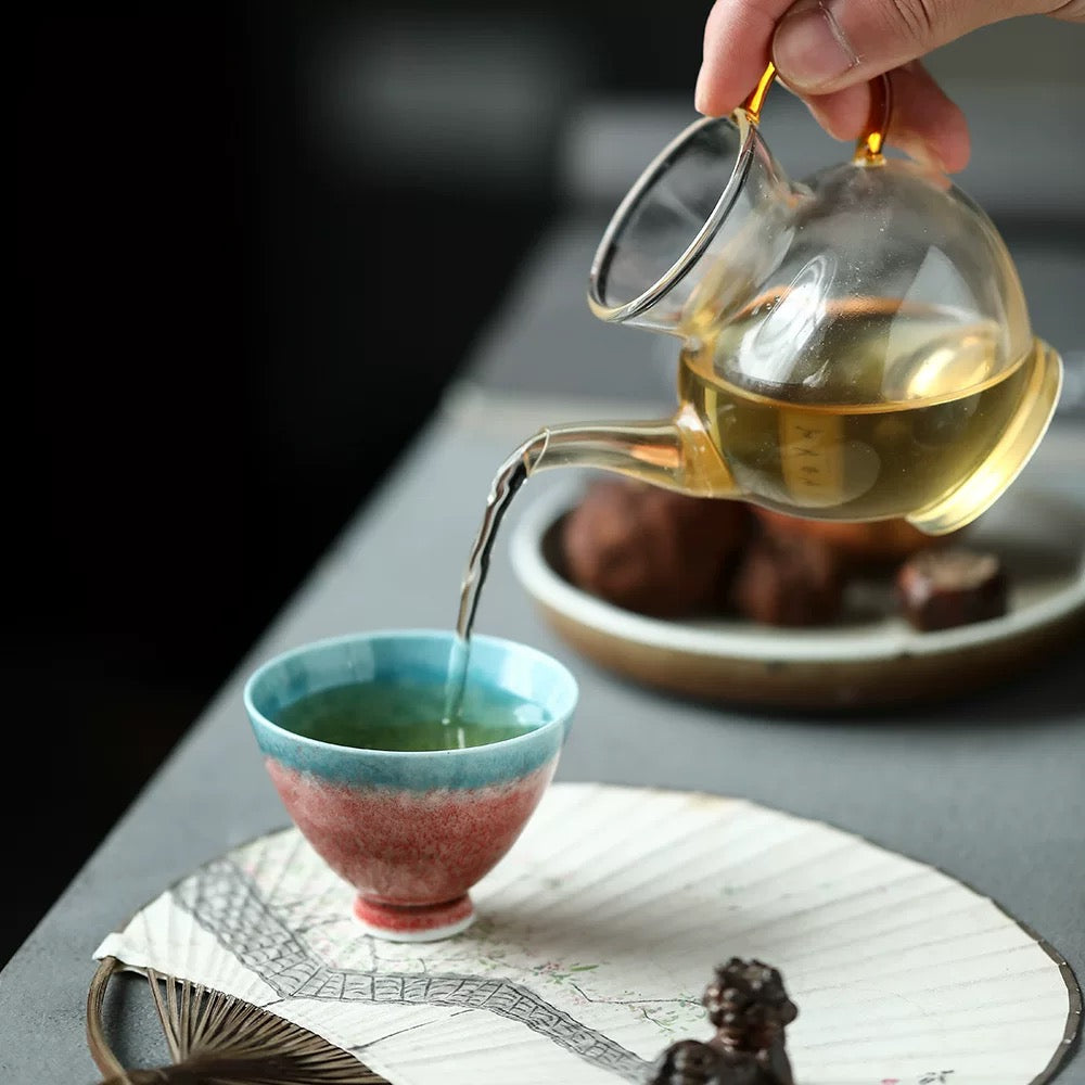 Jingdezhen Handmade Dunhuang Kiln-Changed Tea Cup for the Host 70ml