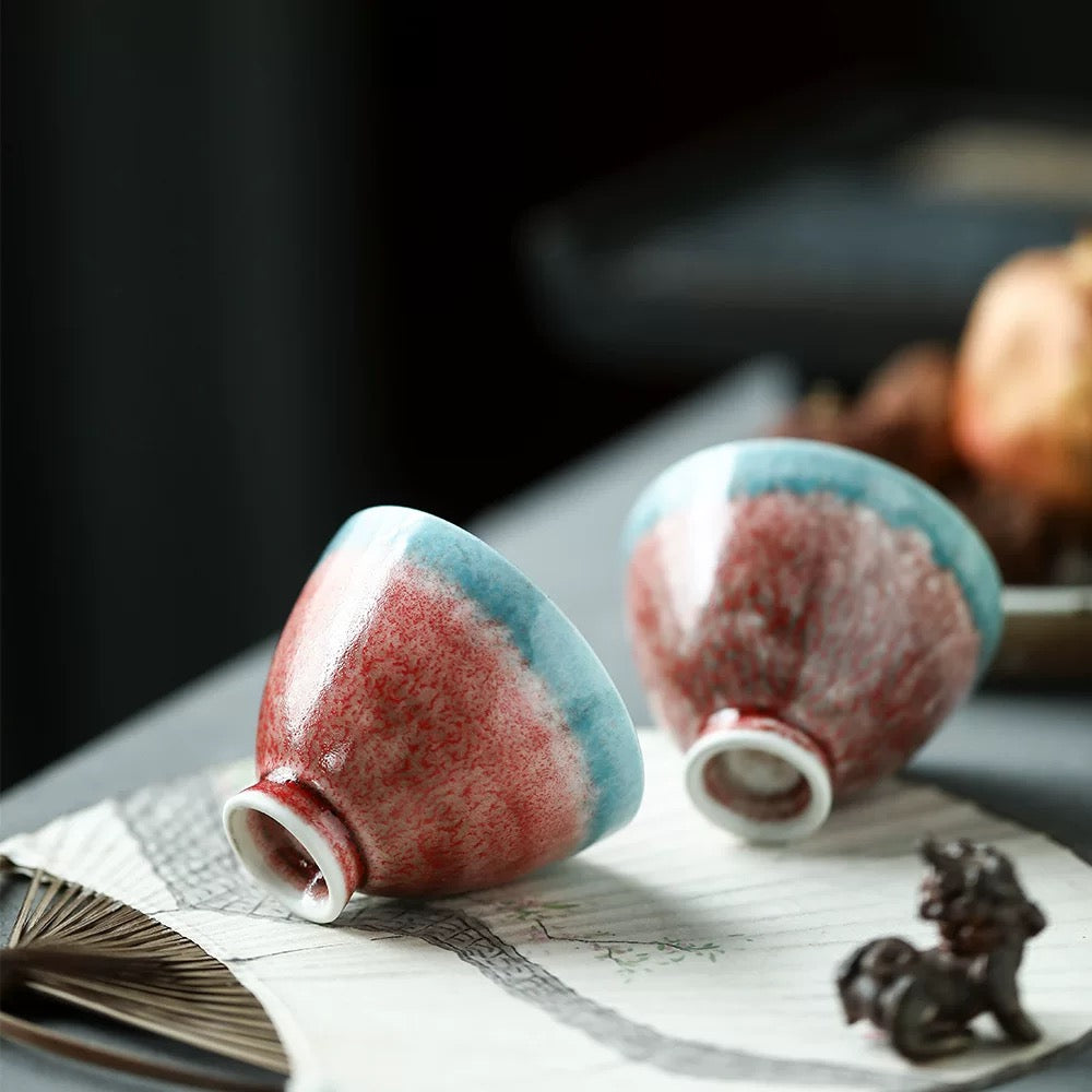 Jingdezhen Handmade Dunhuang Kiln-Changed Tea Cup for the Host 70ml