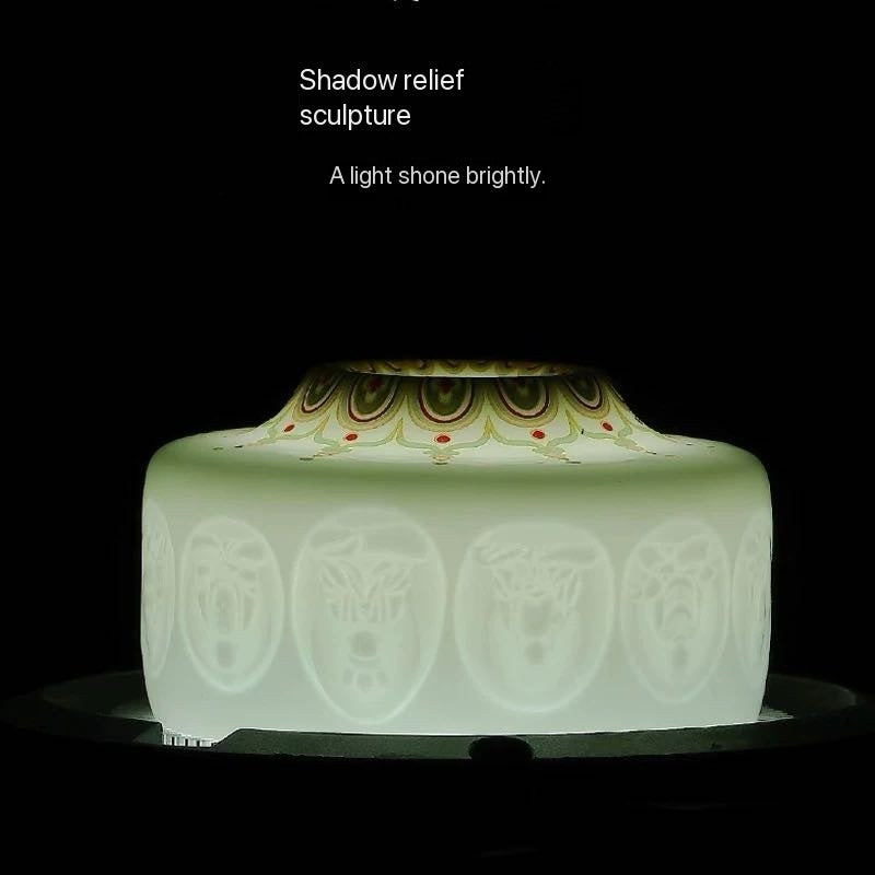 Jingdezhen Handmade Yingqing Dunhuang Ten Thousand Buddhas Host Tea Cup Set 130ml